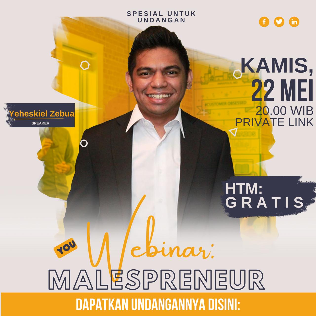 Webinar Malespreneur 22 Mei 2025